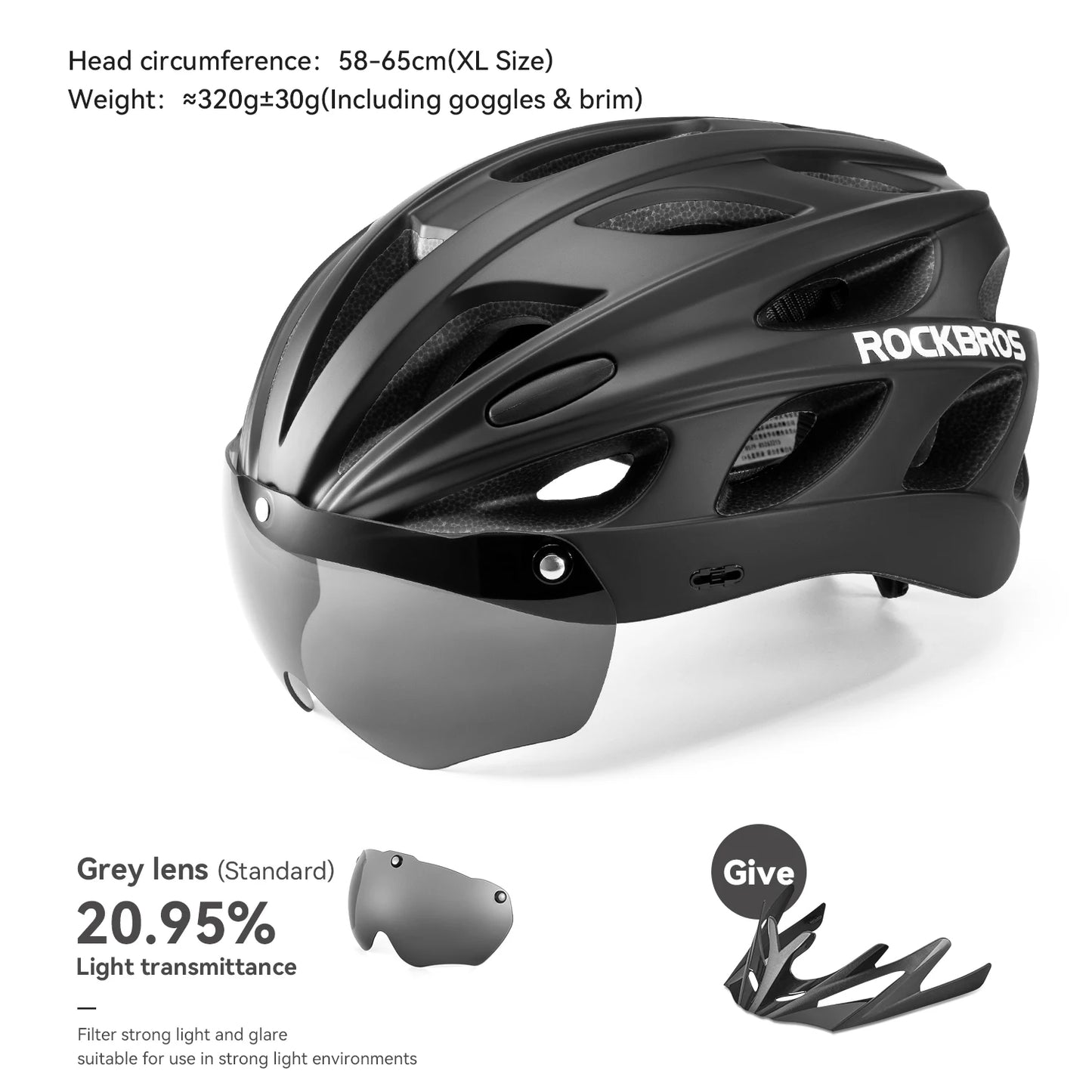 Cycling Helmet With Goggles