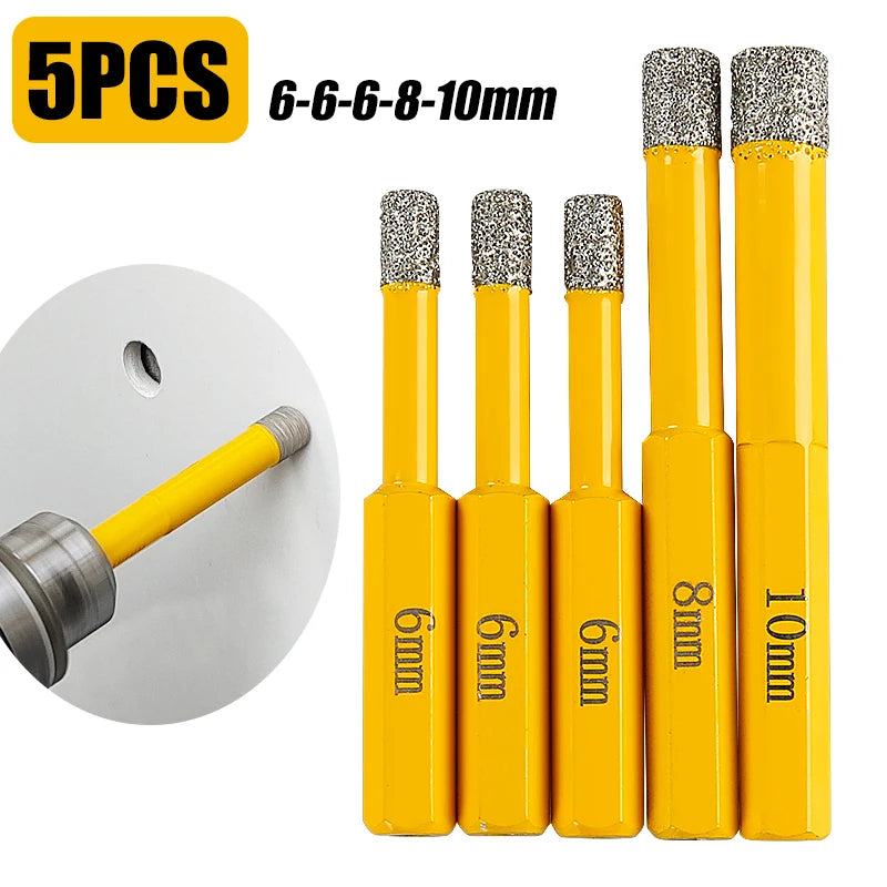 5PCS Diamond Drill Bit Set