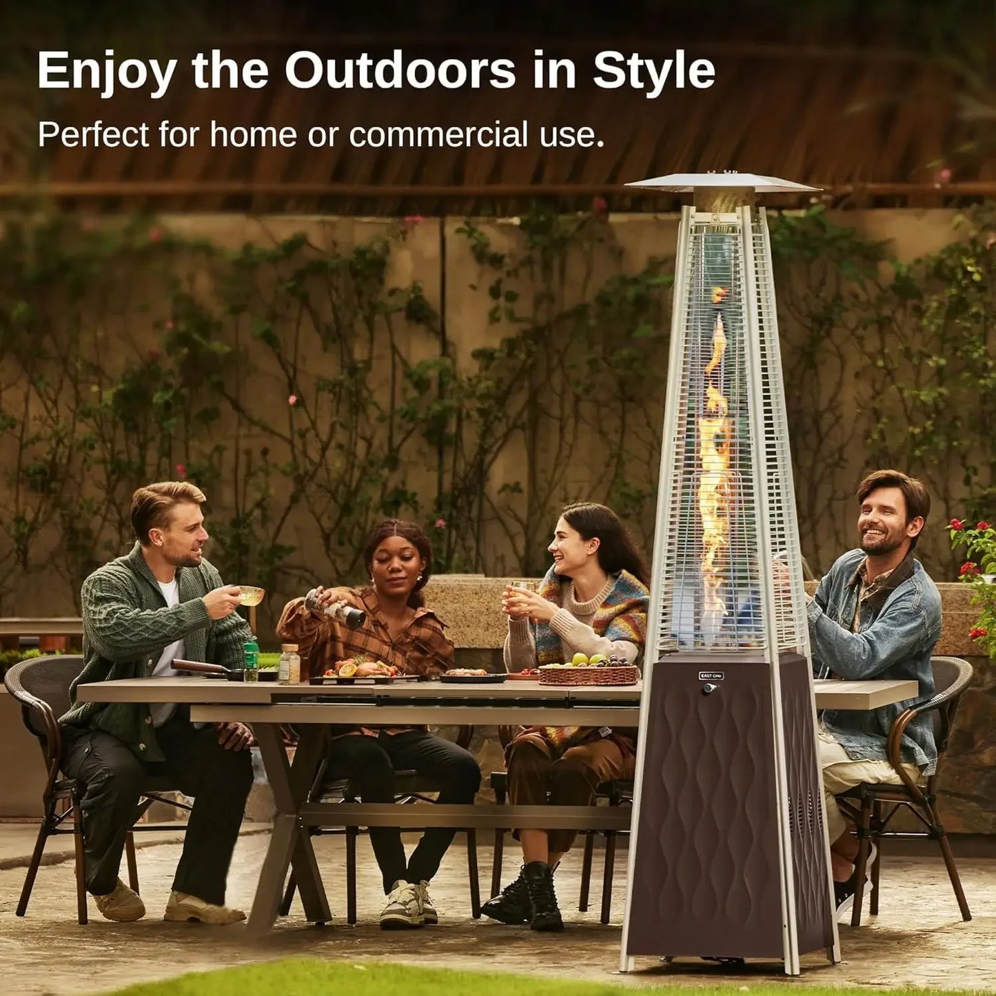48,000 BTU Pyramid Patio Heater