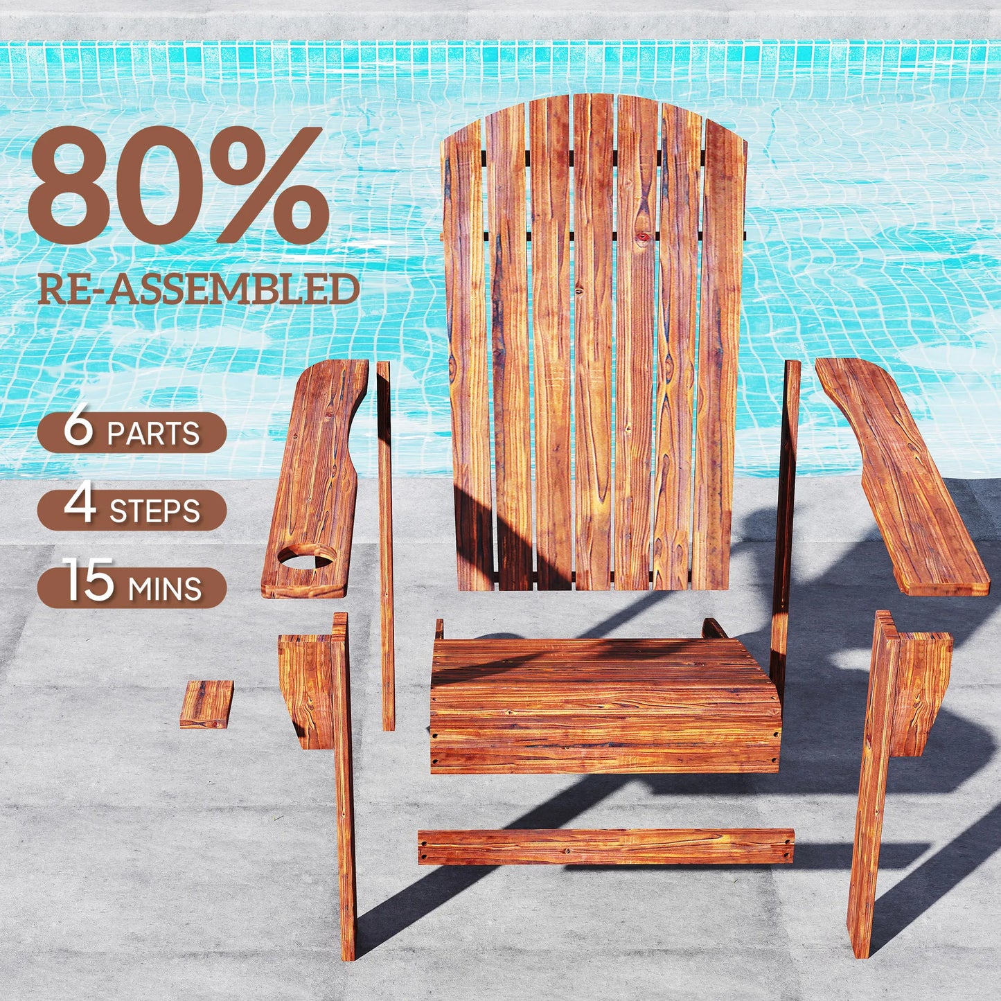 Wood Adirondack Chair