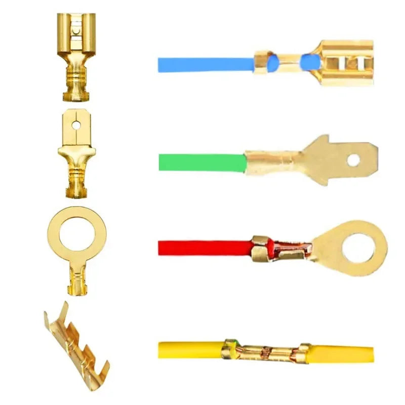 Assorted Electrical Wire Terminals and Crimp tool