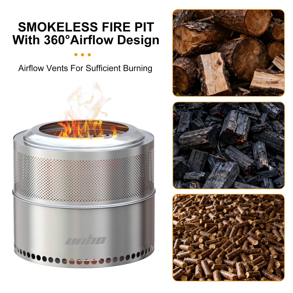 19 Inch Smokeless Fire Pit