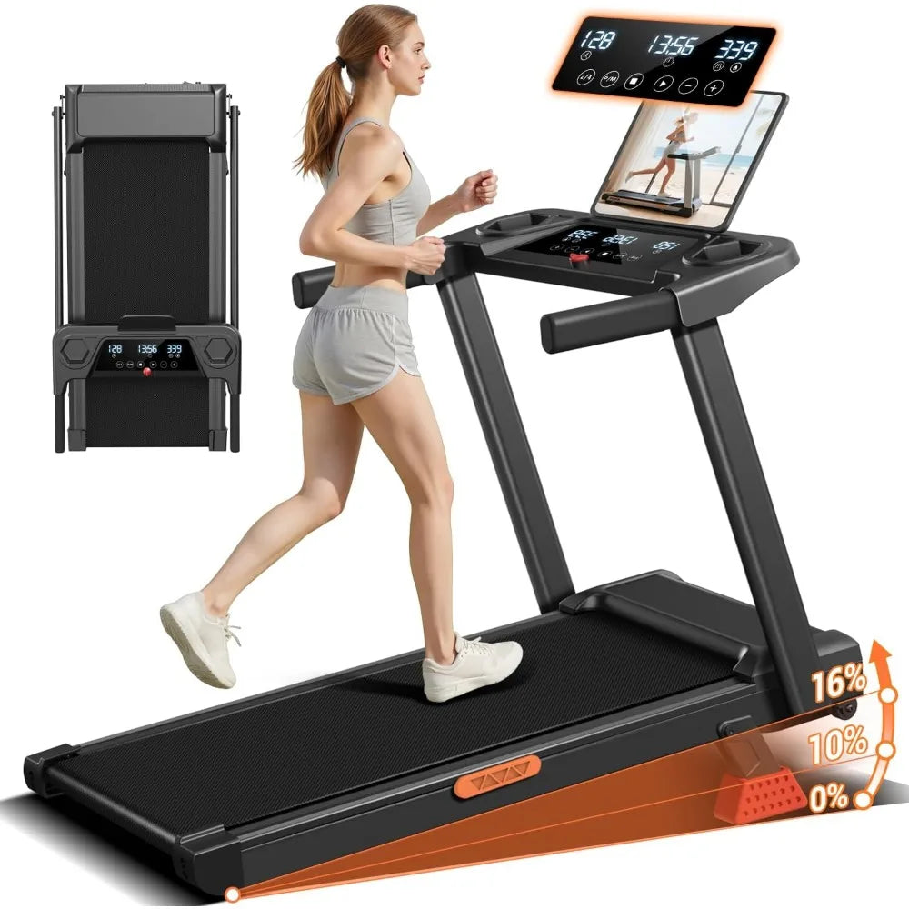 Foldable 16% Incline Treadmill