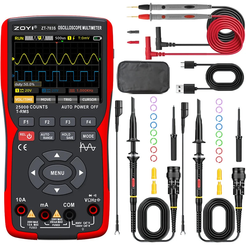 dual-channel oscilloscopemulti-function multimeter