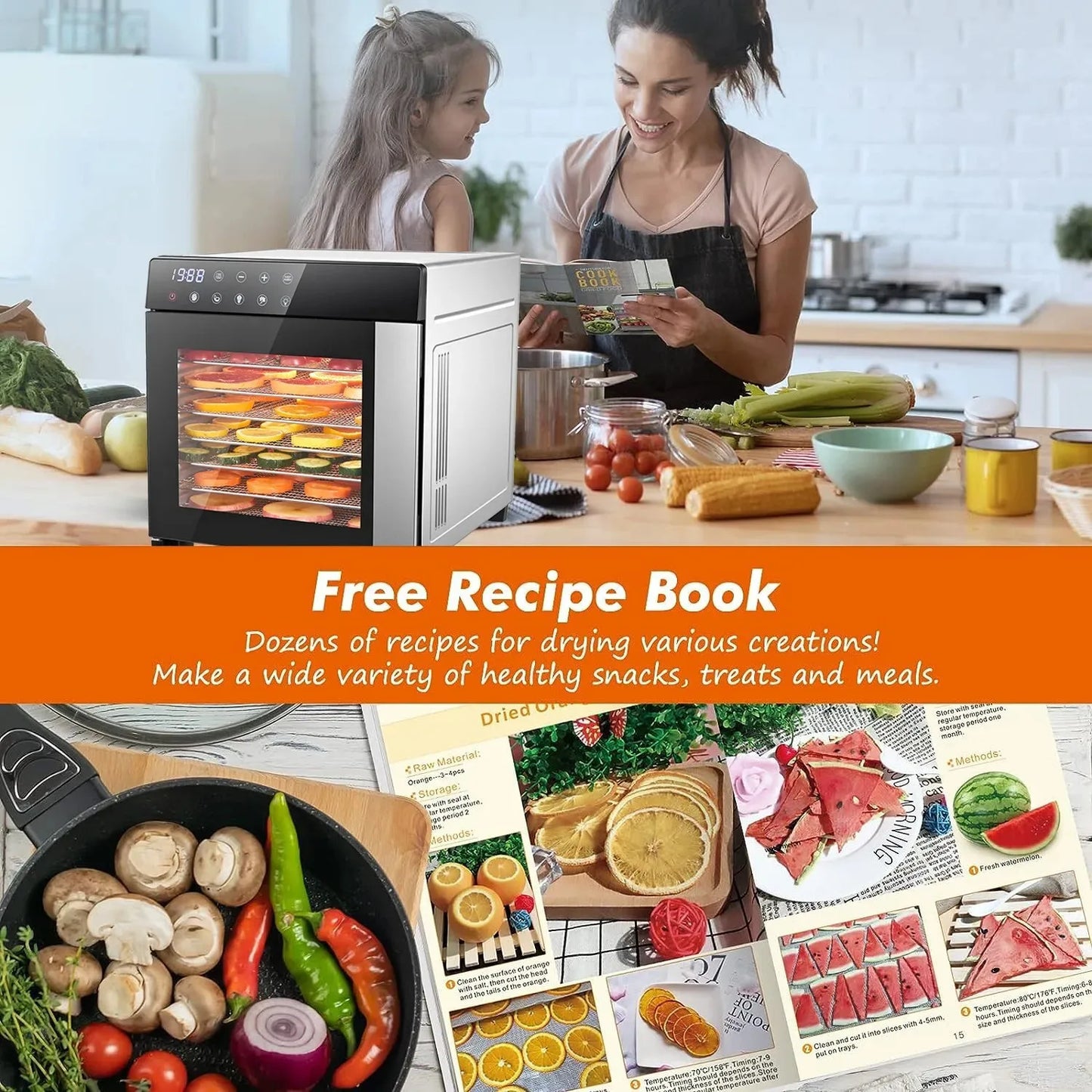 8-Tray Food Dehydrator