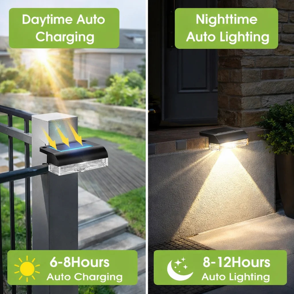 Outdoor Solar Fence Lights