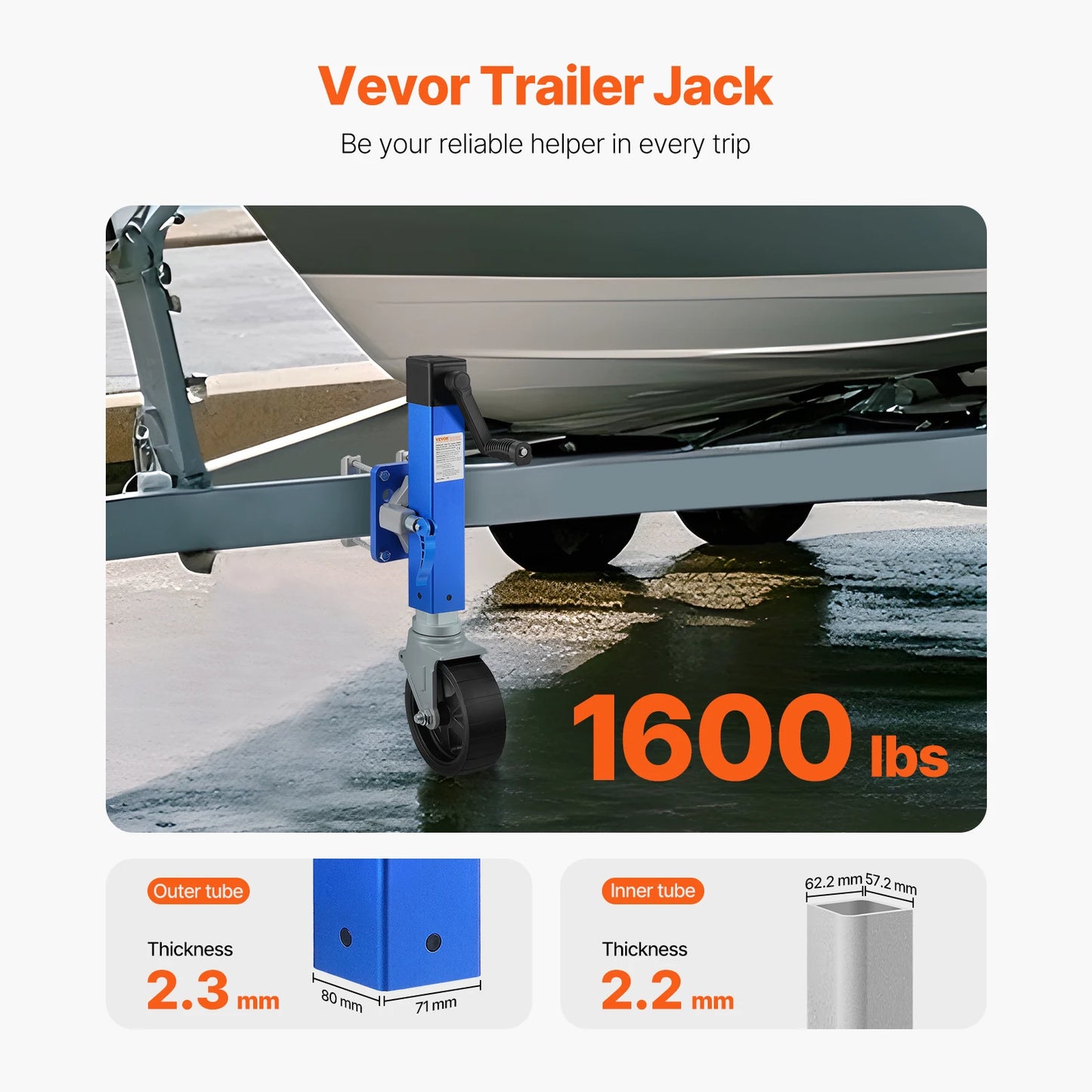 Trailer Jack 1600lbs