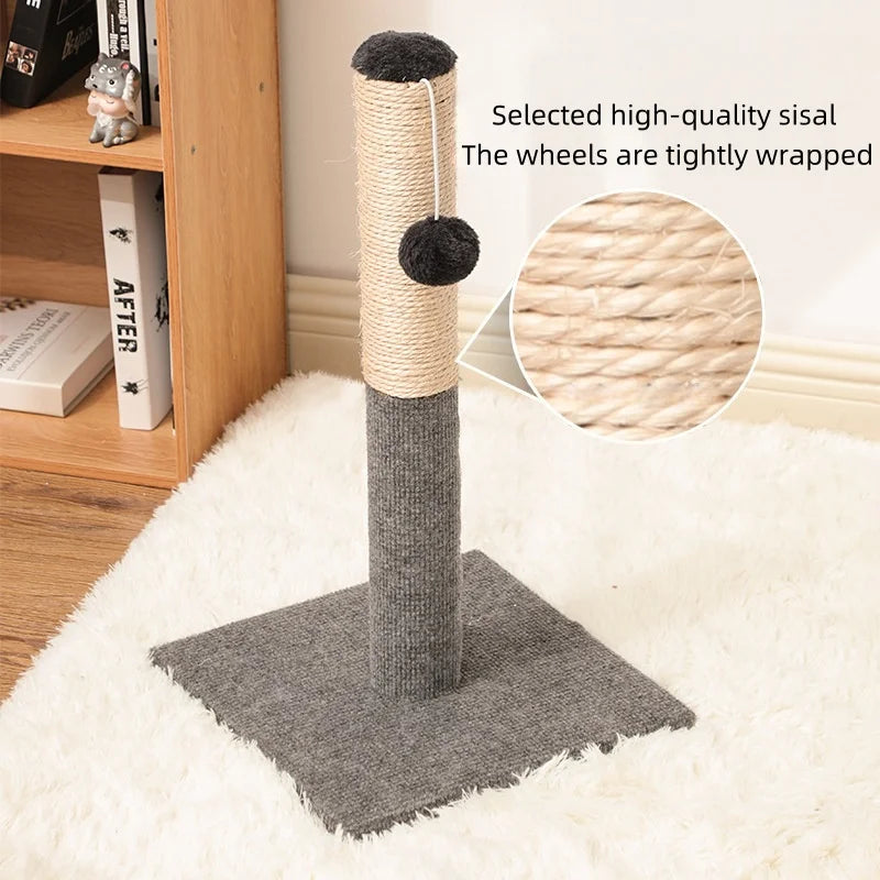 Gray Natural Sisal Cat Scratching Post