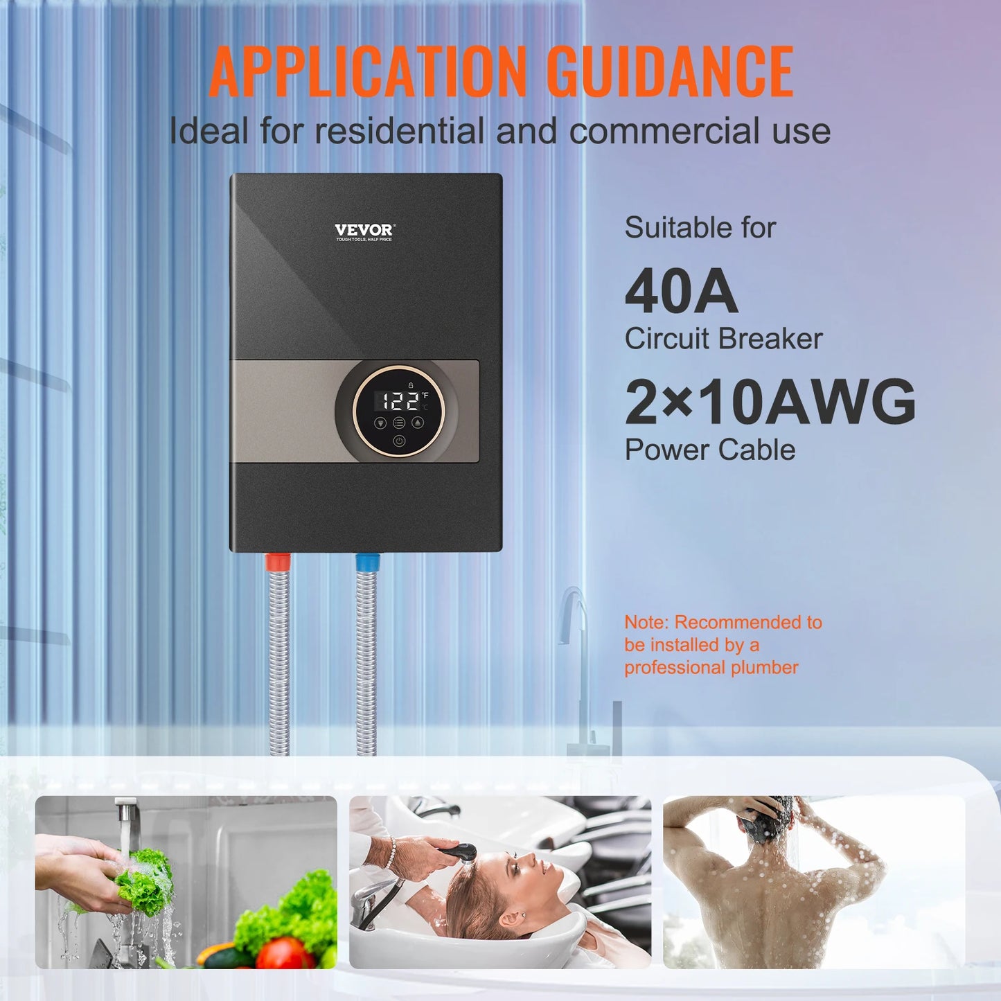 8/13.8/18kw On Demand Electric  Water Heater