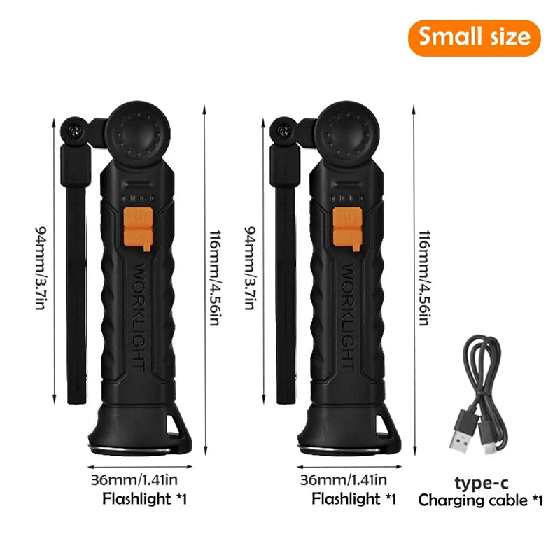 Folding Work Light Rechargeable Magnetic
