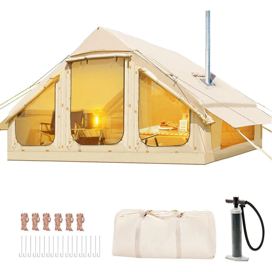 Inflatable tent camping