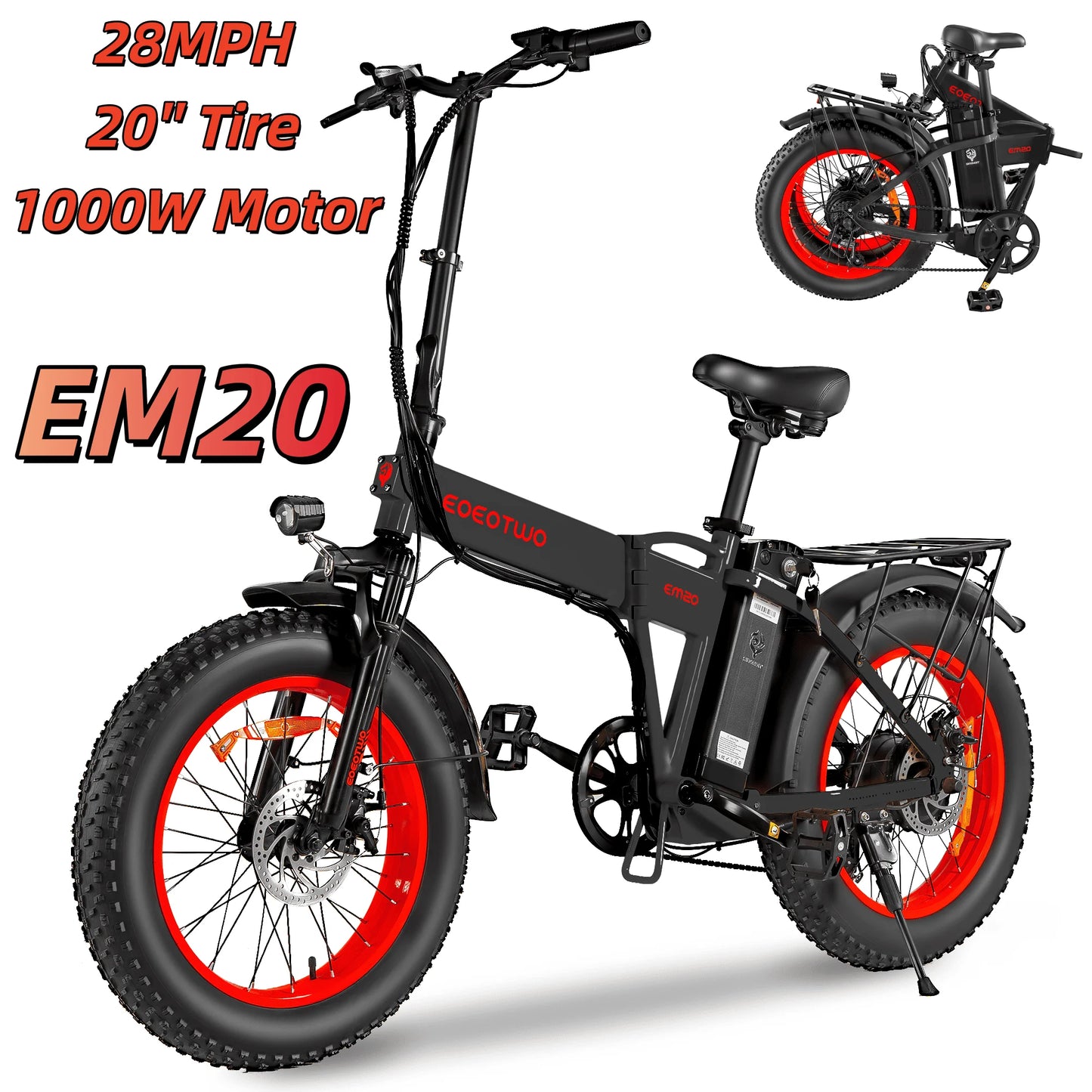 1500W Electric Bike 48V 15Ah Battery 26"