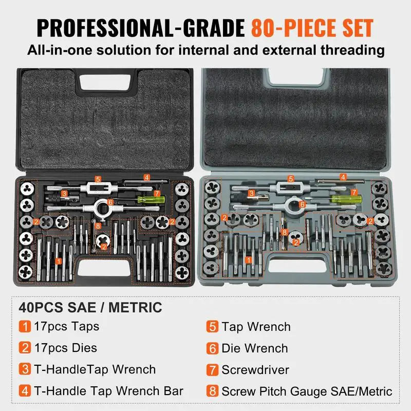 Tap and Die Set Metric and SAE