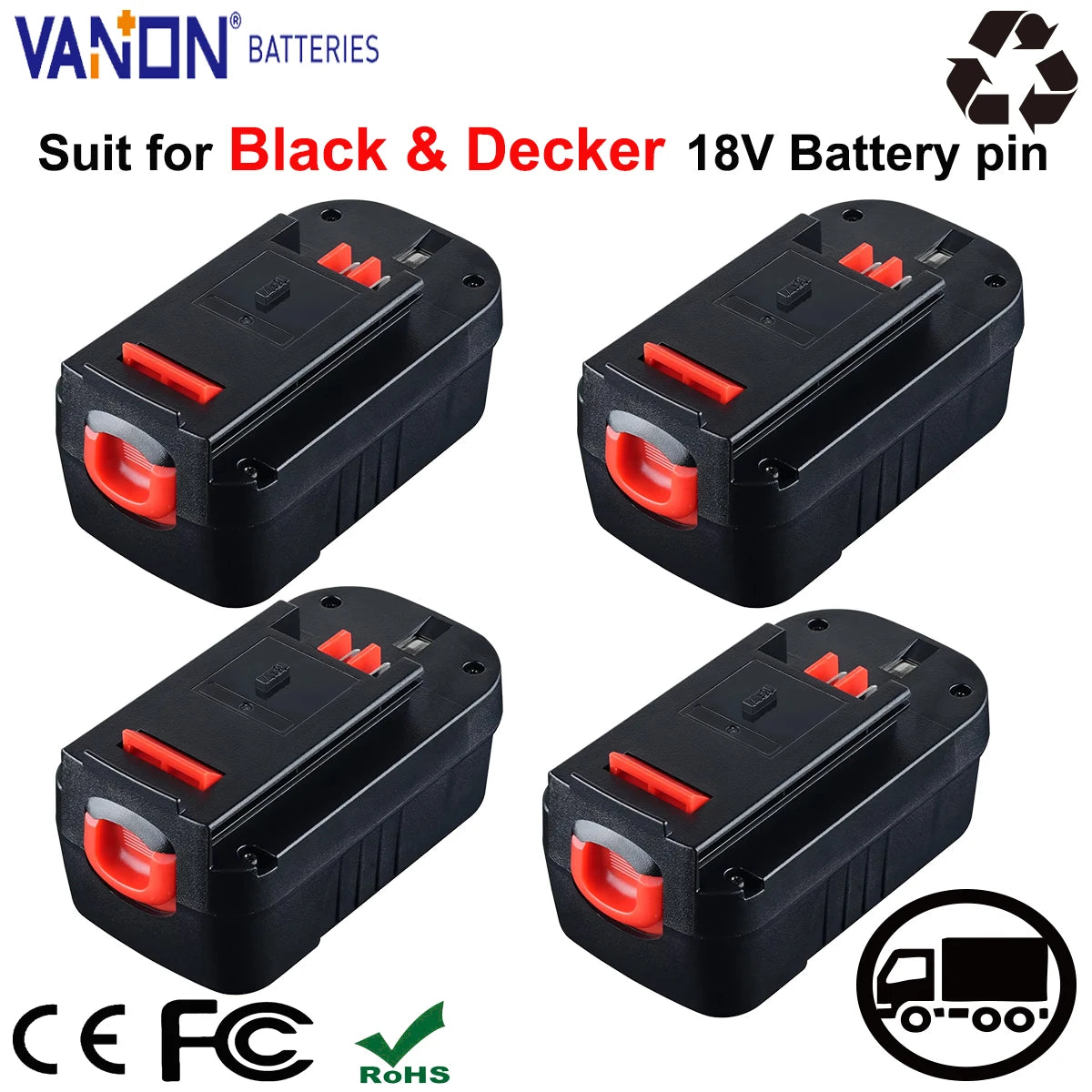 Battery Replace for Black and Decker HPB18