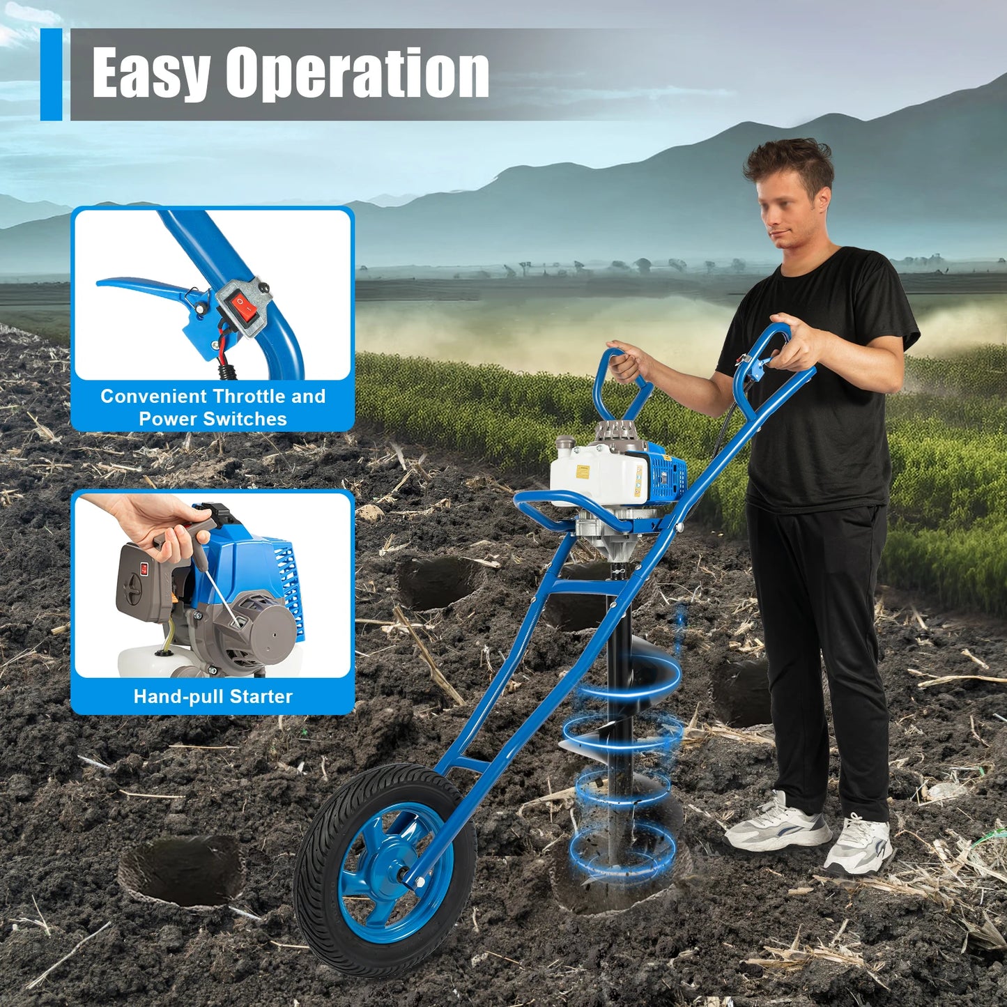 63cc Gas Post Hole Digger
