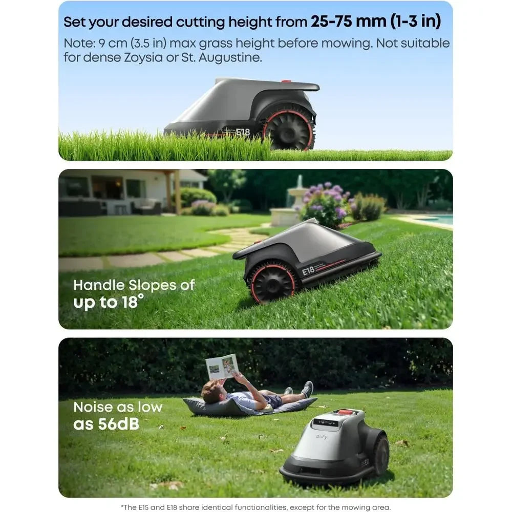 Robot Lawn Mower, Max 0.3 Acres, Vision Navigation