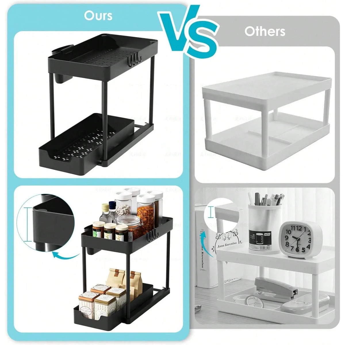 Under Sink Organizer 2 Tier Pull Out