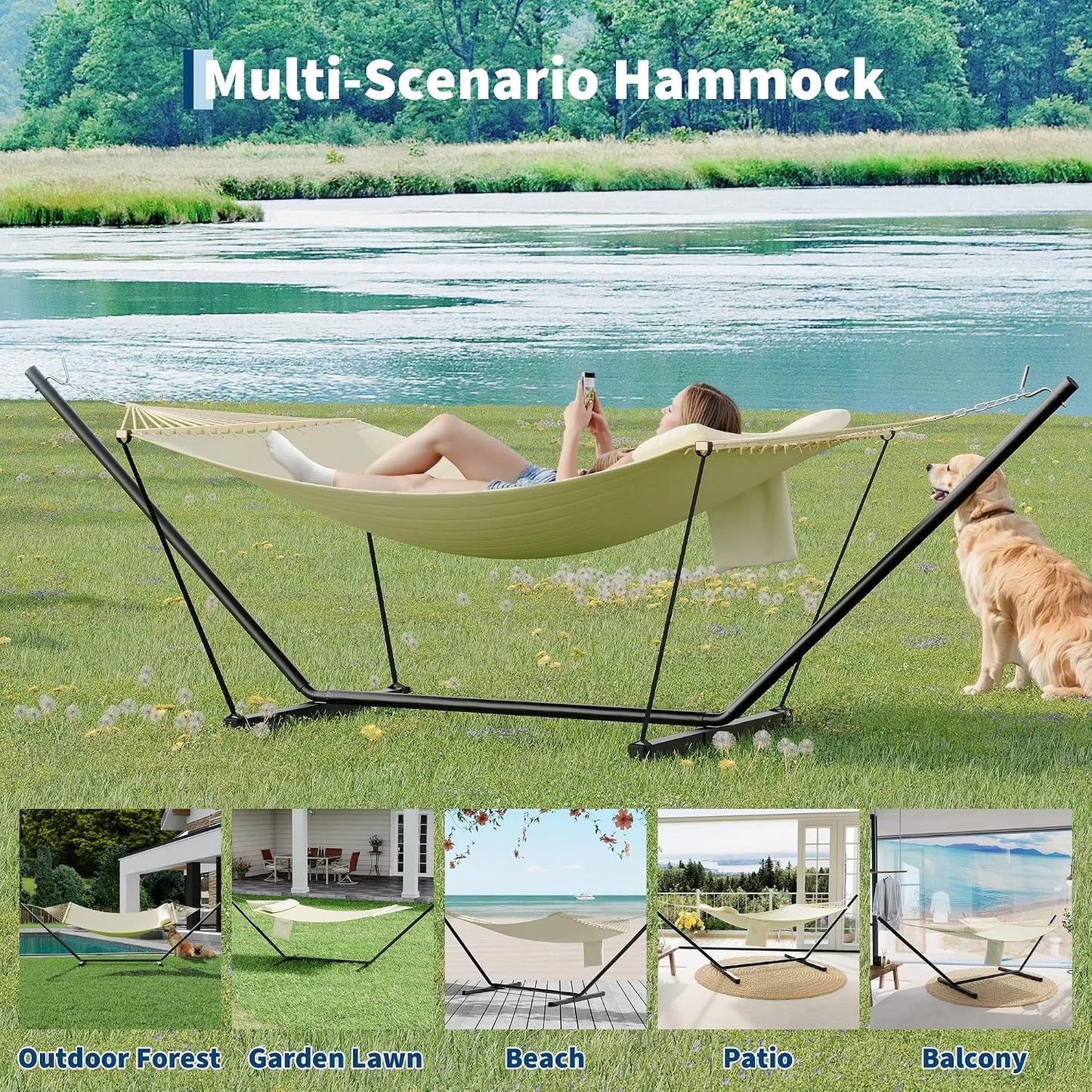 2-Person Hammock with Stand