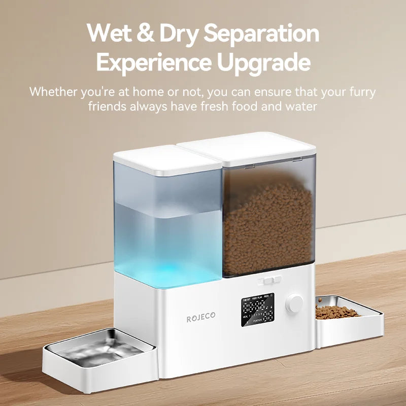 8.5L 2In1 Automatic Pet Feeder Gravity Water Fountain