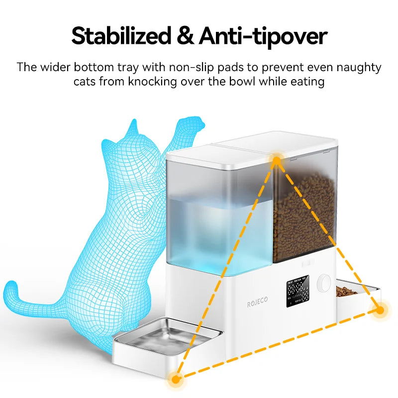8.5L 2In1 Automatic Pet Feeder Gravity Water Fountain