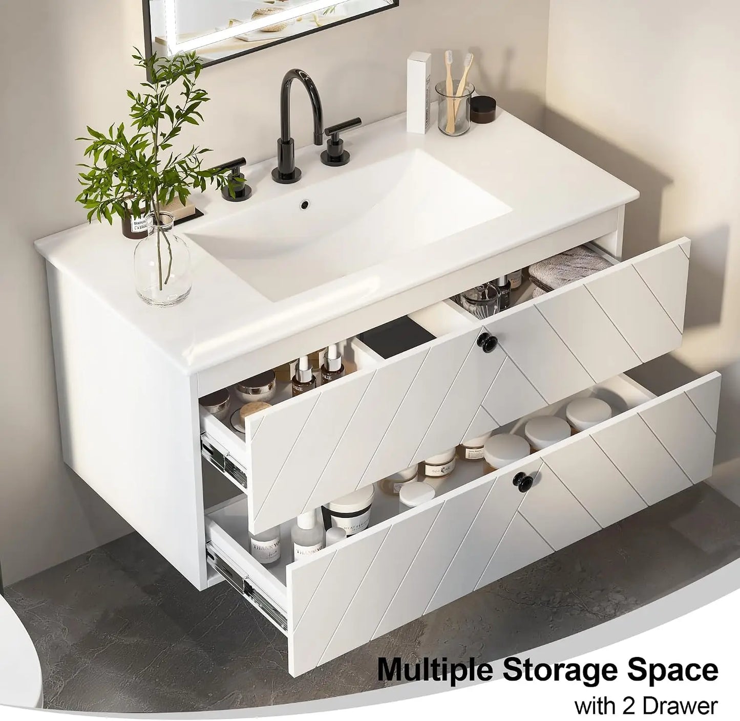 36 Inch Floating Bathroom Vanity