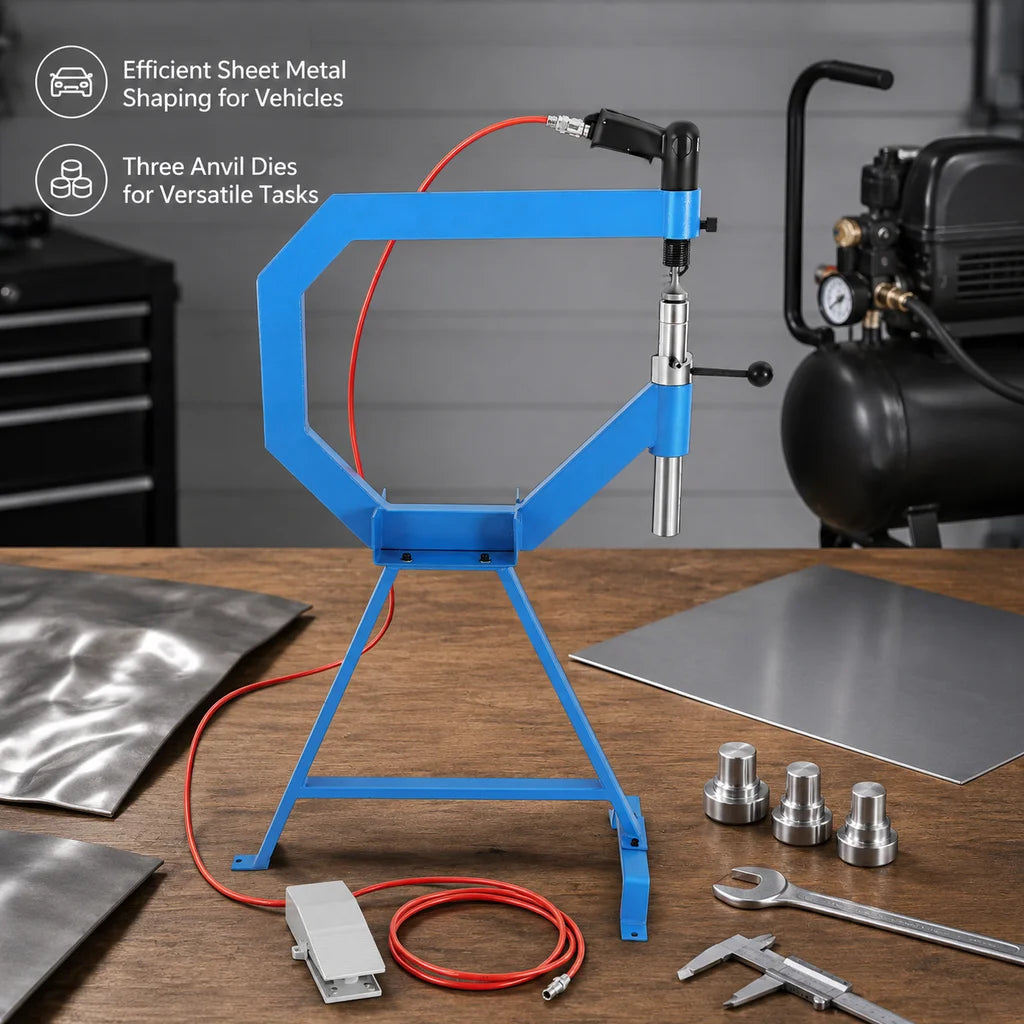 Pneumatic Planishing Hammer with Foot Pedal & Stand