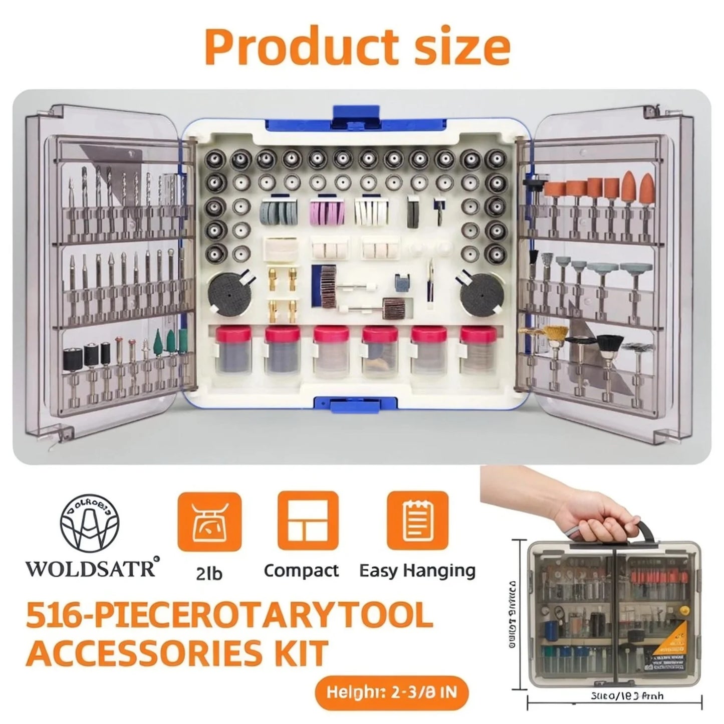 516PCS Rotary Tool Accessories Kit