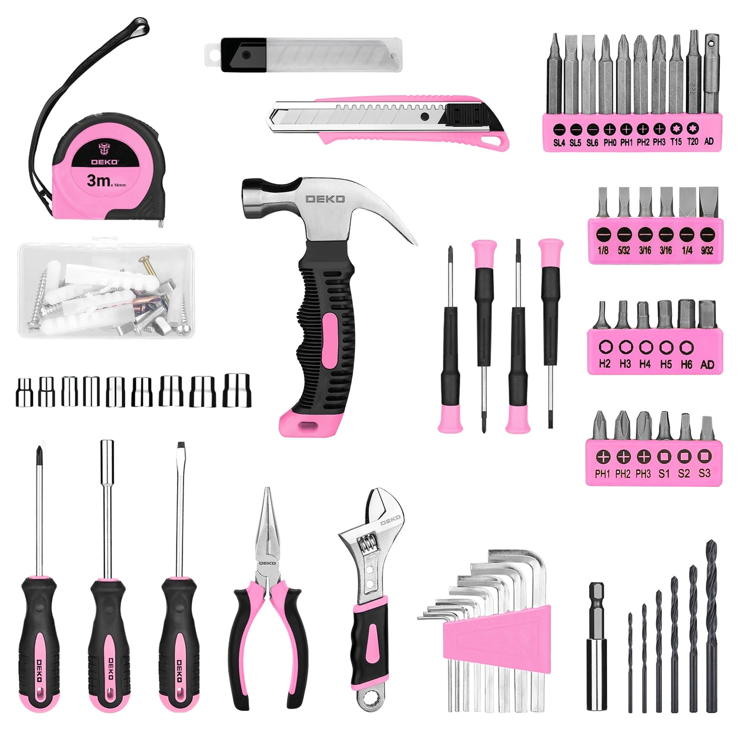 126Pcs Household DIY Hand Tool Kits