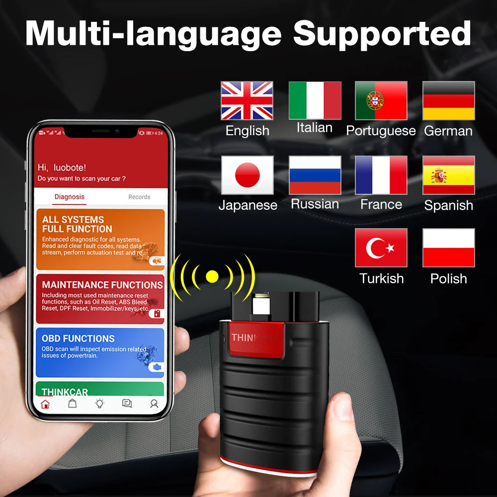 16 Reset 1 Year Free OBD2 Scanner