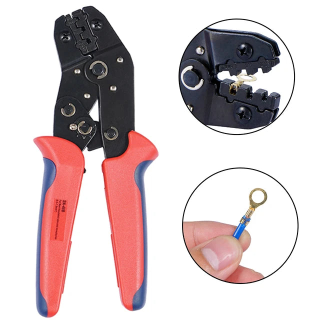 Assorted Electrical Wire Terminals and Crimp tool