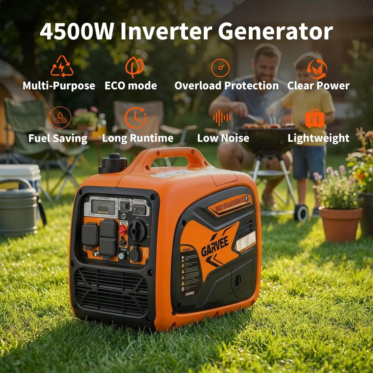 4500W Portable Inverter Generator