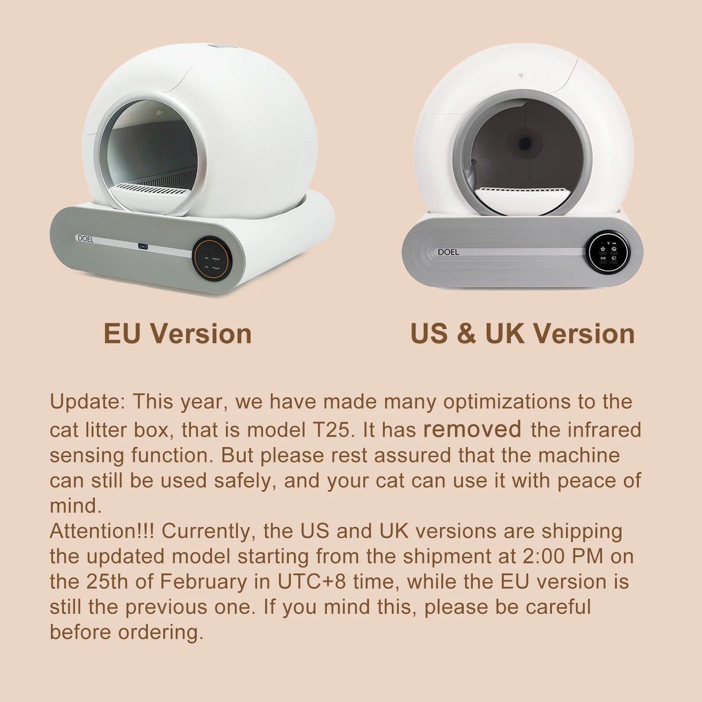 Self Cleaning Cat Litter Box 65L