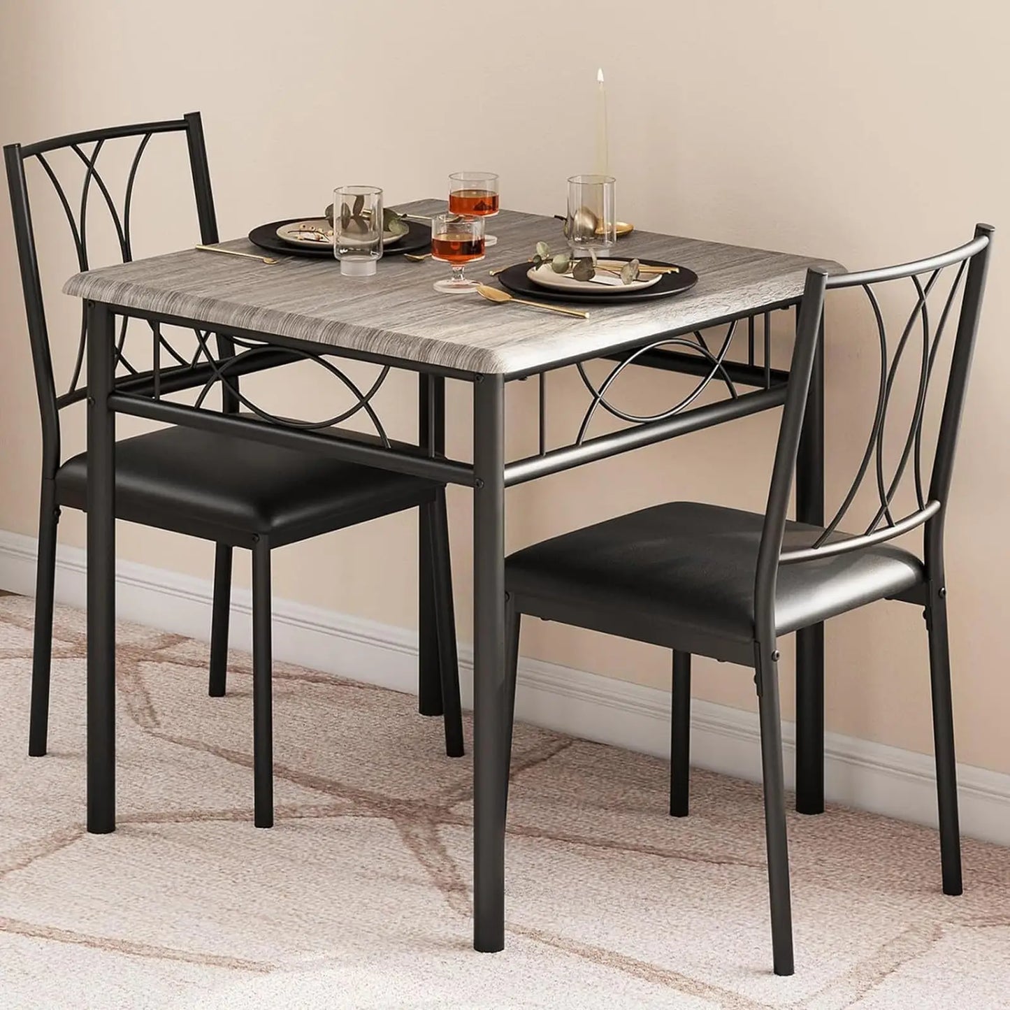 3-Piece Dining Table Set