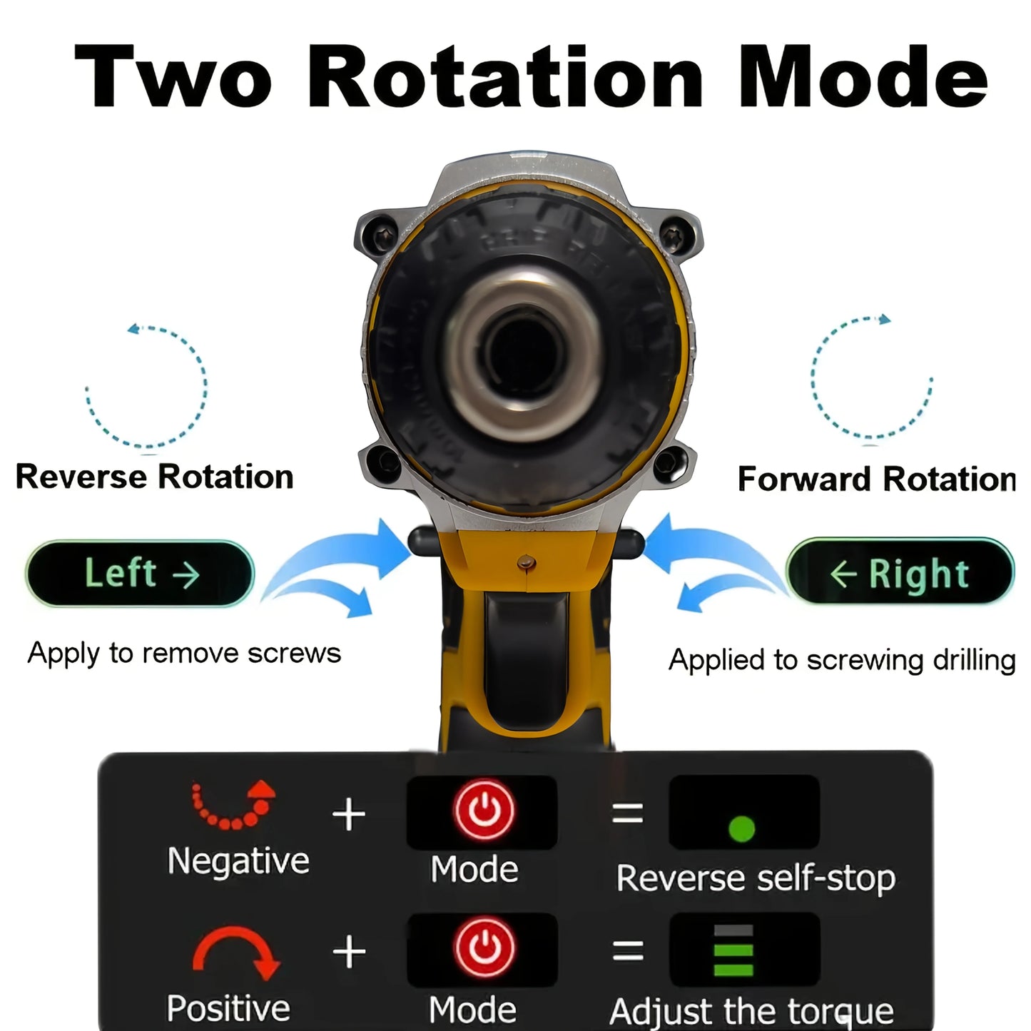 Dual-Battery Drill Kit with LED Light And Carry Case
