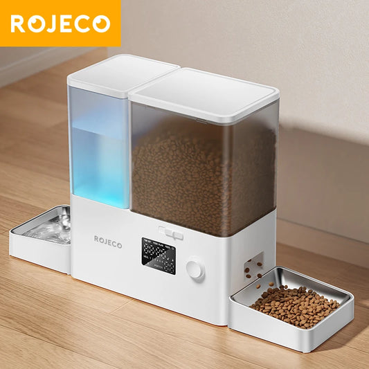 Automatic Pet Feeder Gravity Water Fountain