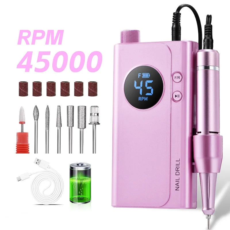 45000RPM Adjustable Speed  Nail Drill