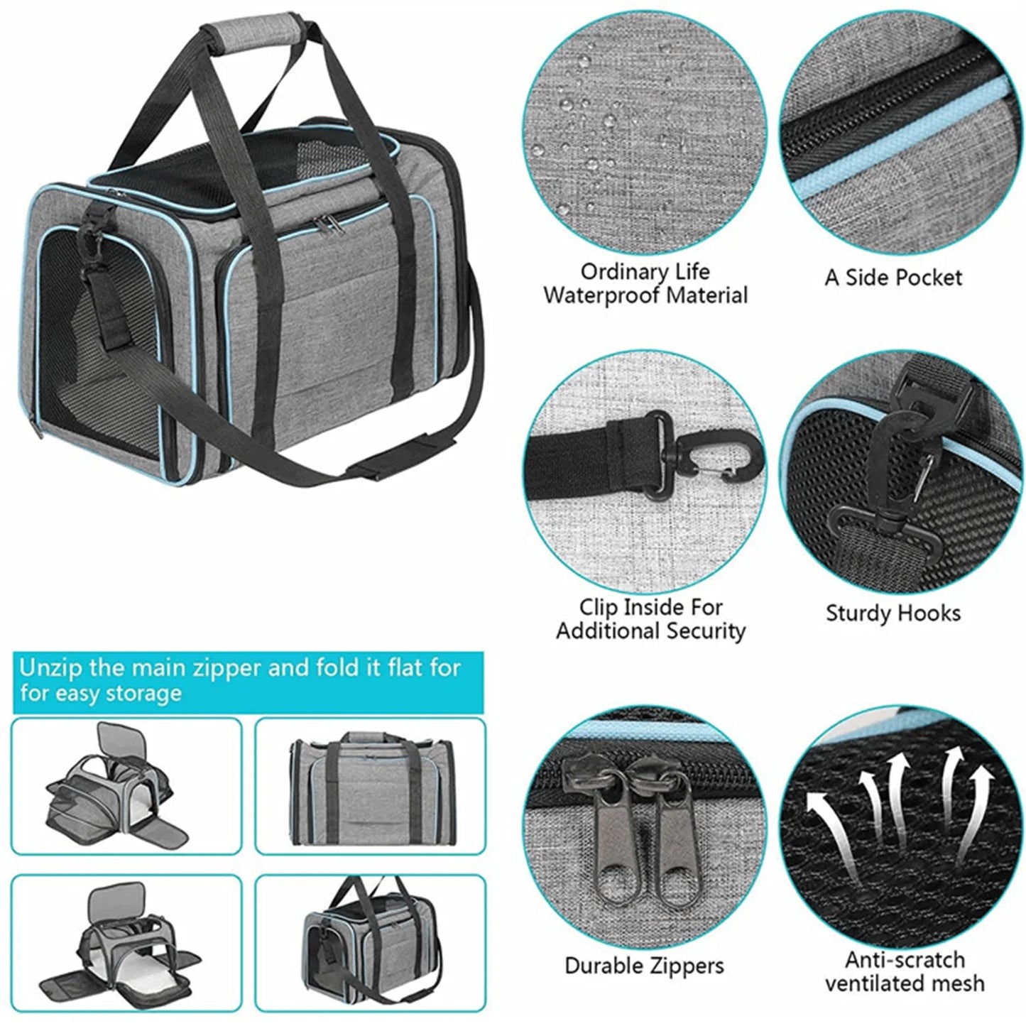 Airline Approved Soft Sided Pet Carrier