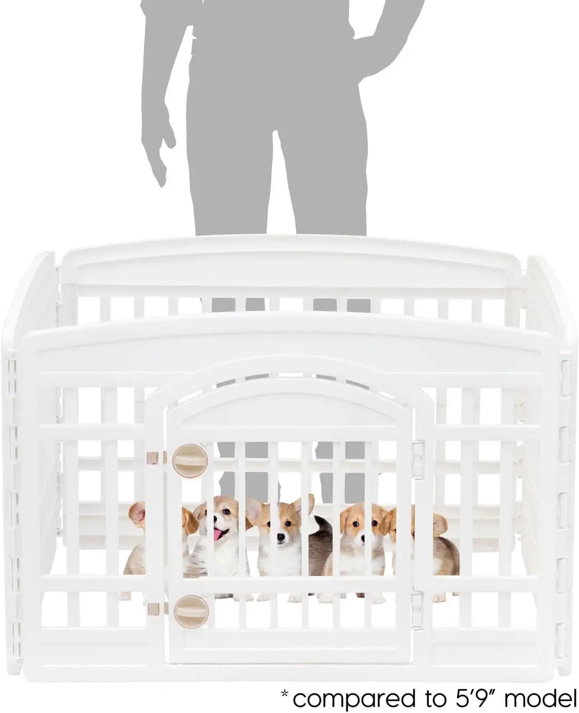 Puppy Playpen with Door, 35x35x24 Inches