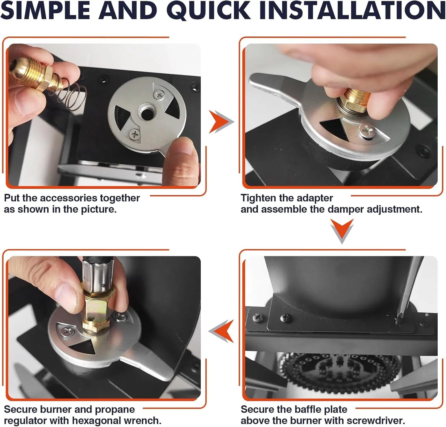 High Pressure 100000 BTU Propane Burner