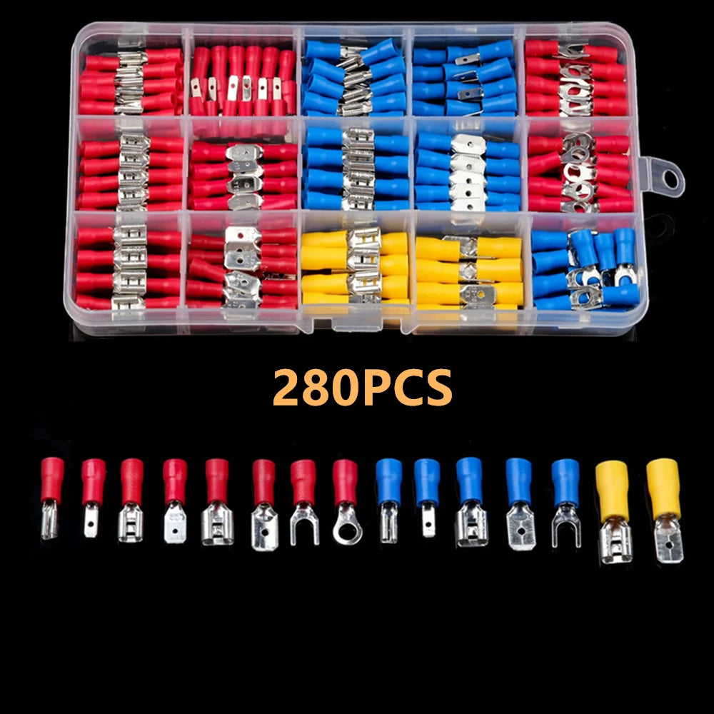 280PCS Insulated Electrical Wire Terminals Kit