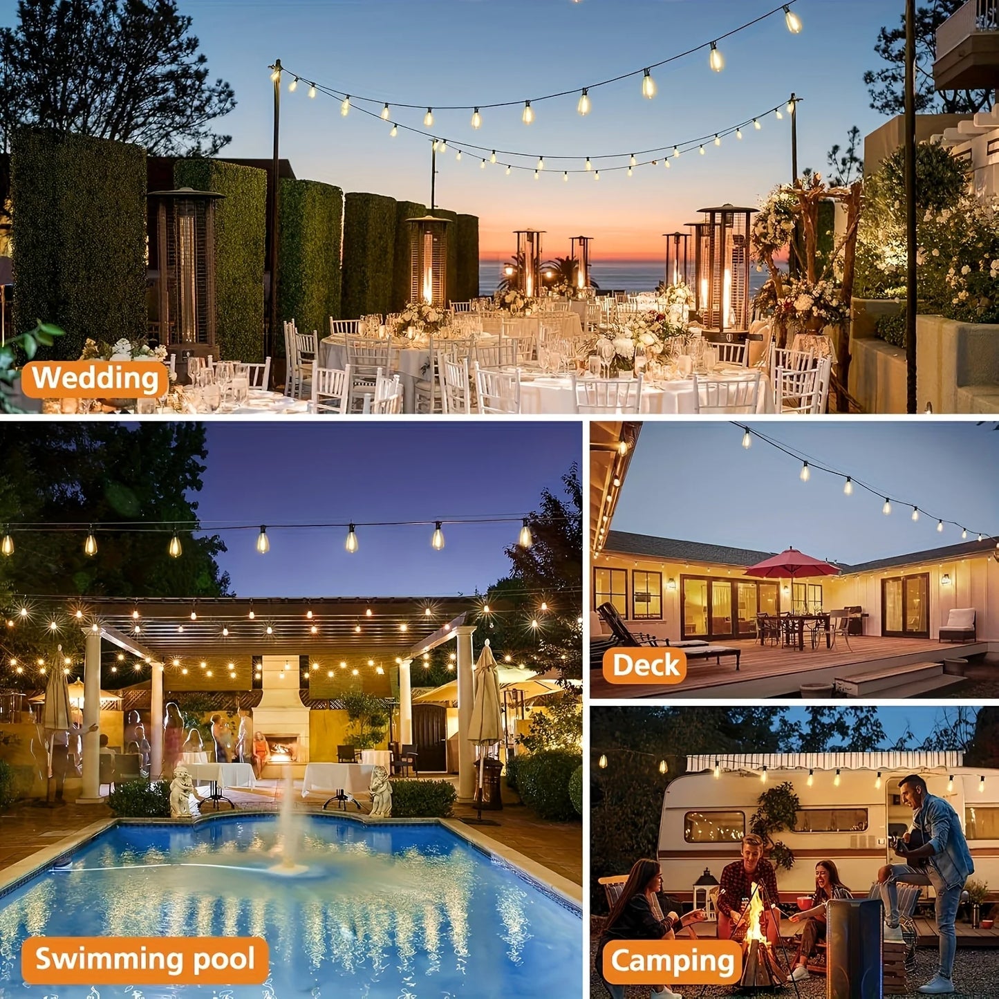LED Outdoor String Lights
