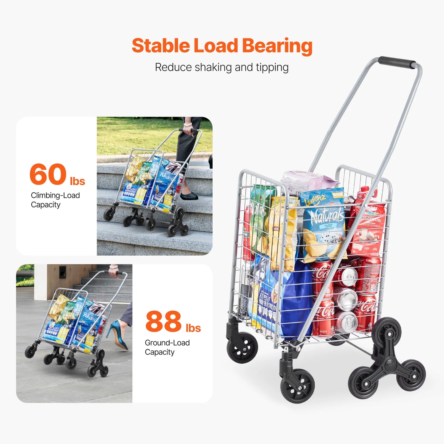 88lbs Stair Climbing Utility Cart
