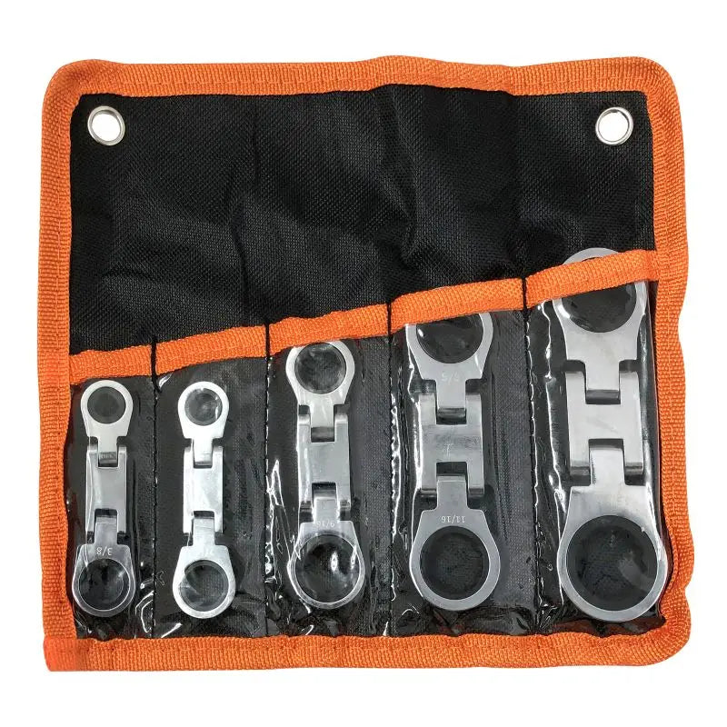 SAE Dual Flex Head Ratcheting Wrench Set