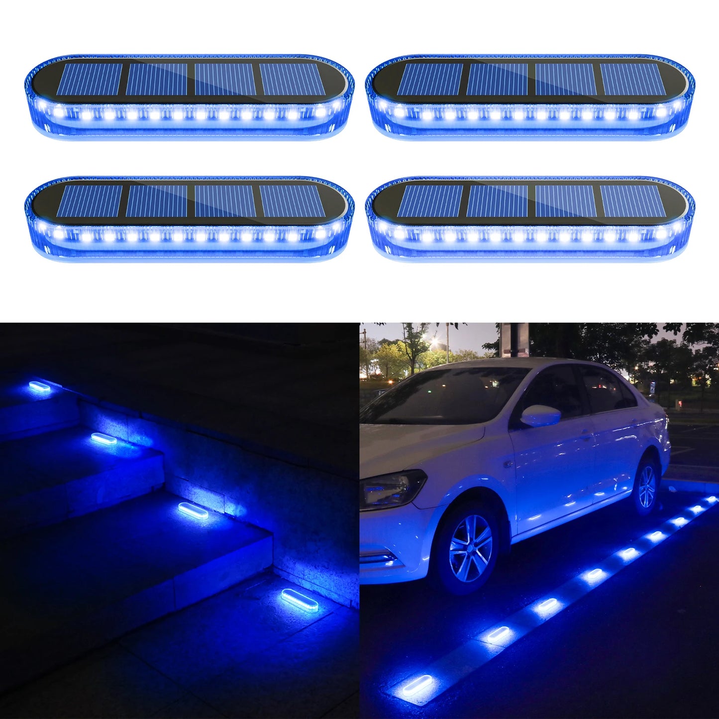 4 Pack Solar LED Deck Lights