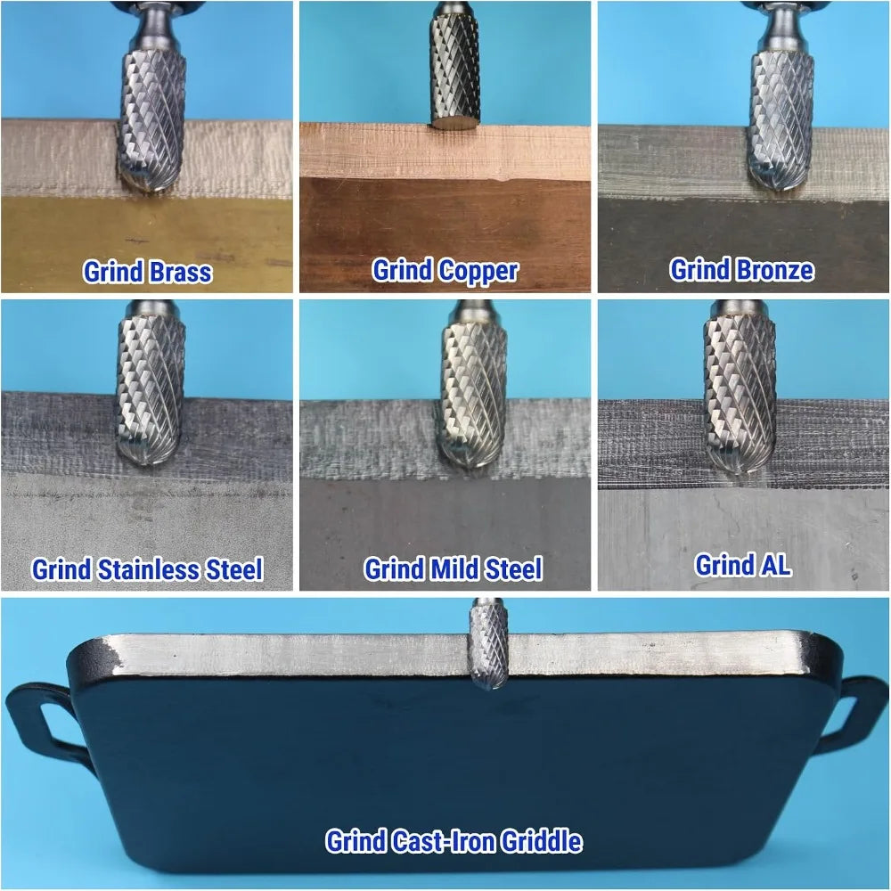 Carbide Burr Set 1/4 Shank