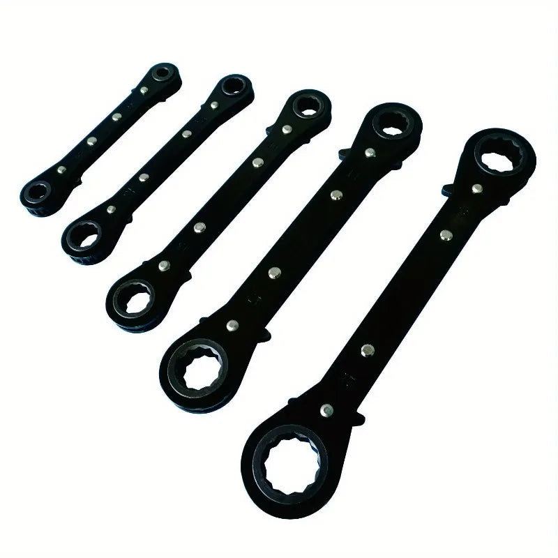5-piece Double-ended Ratchet Wrench Set