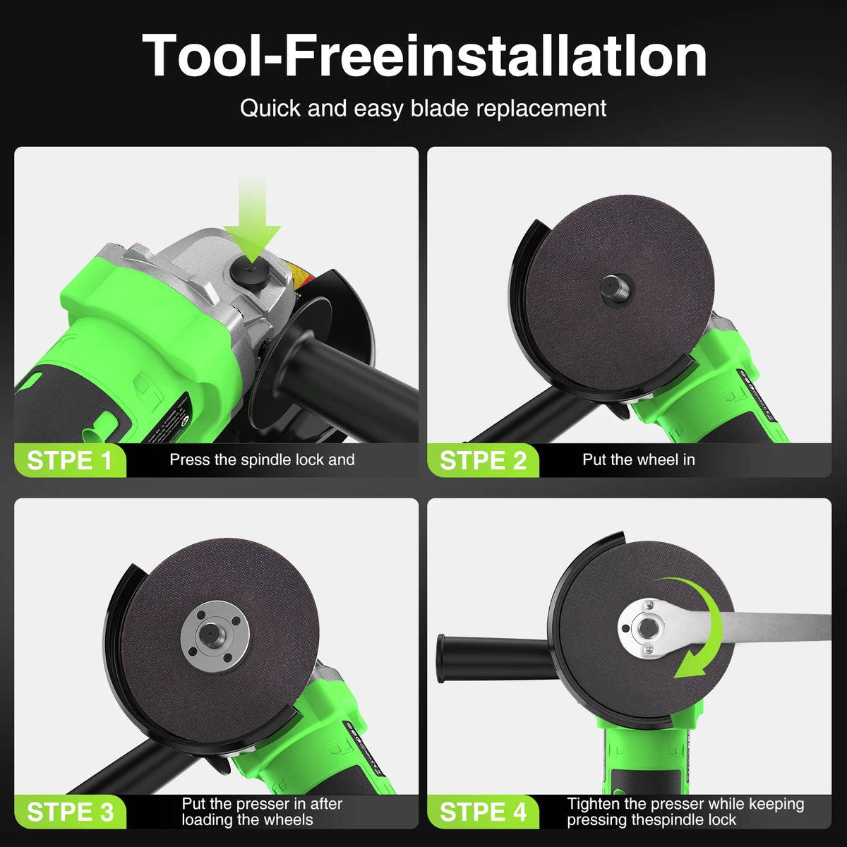 Electric Cordless Angle Grinder