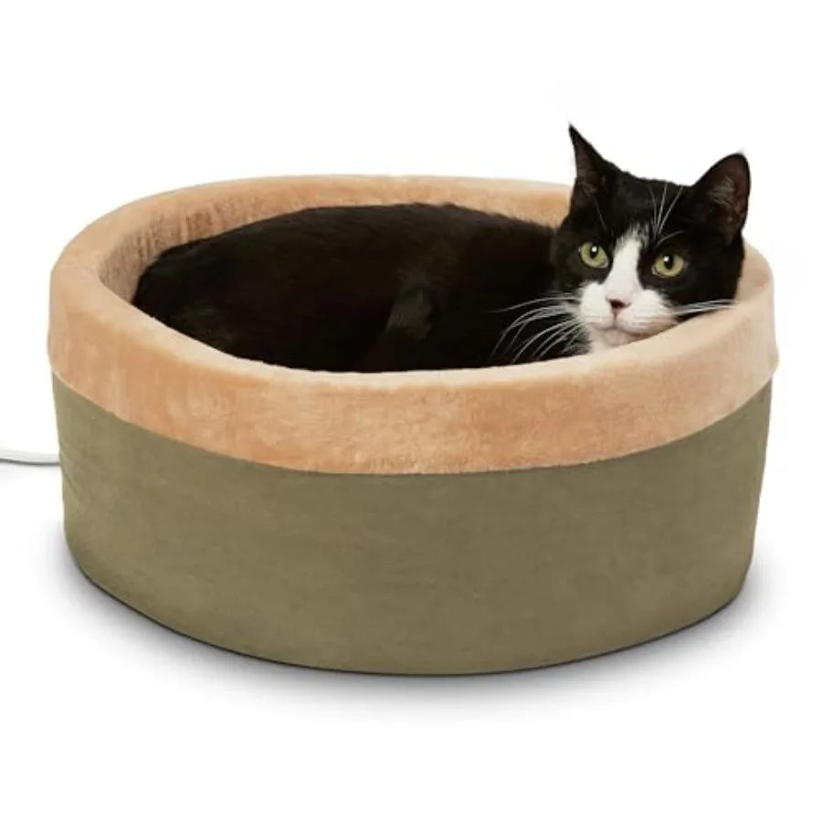 Heated Cat Bed for Indoor Cats, Dogs