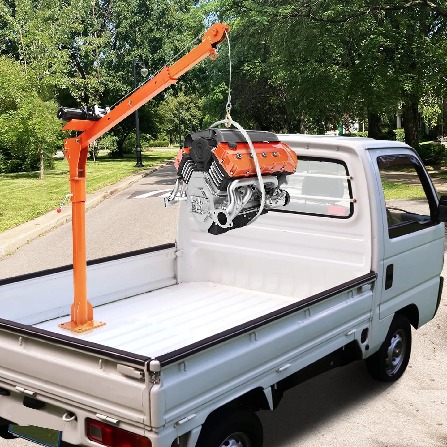 Hydraulic Pickup Truck Crane, 1000 lbs Capacity