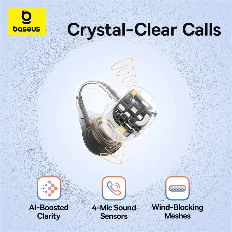 Open Ear Earbuds Clip-On